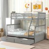 Racxily Twin Over Full Bunk Bed with Storage Drawers, Wooden Bunk Bed with Ladder & Guard Rails, Beige/White/Black/Gray - 2 of 4