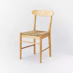 Logan Wood Dining Chair with Woven Seat Natural - Threshold™ designed with Studio McGee