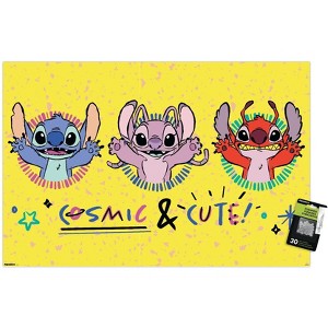 Trends International Disney Lilo and Stitch: Pattern Clash - Cosmic & Cute Unframed Wall Poster Prints - 1 of 4