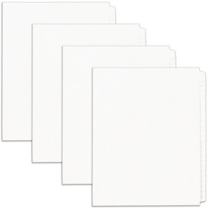 Avery Legal Exhibit Binder Dividers, 25 Blank Side Tabs, Unpunched Letter Size, 1 Set Collated, 4 Packs (11912) - 1 of 4
