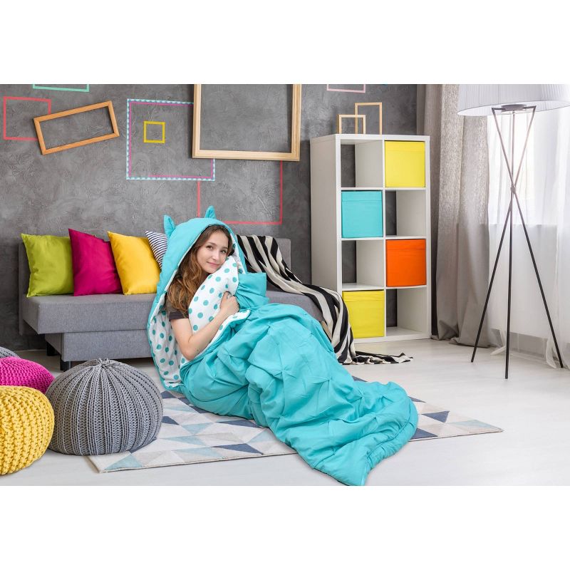 Twin XL Nicki Kids&#39; Sleeping Bag Aqua - Chic Home Design, 1 of 6