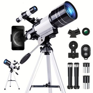 UBSSO Astronomical Astronomical Telescope 150X High-Powered,Portable with 70mm Aperture, For Education, Exploration, Toys Gifts, Christmas Gift - 1 of 4
