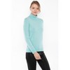 JENNIE LIU Women's 100% Pure Cashmere Long Sleeve Turtleneck Pullover Sweater - 4 of 4