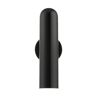 Livex Lighting Ardmore 1 - Light Wall Light in  Shiny Black