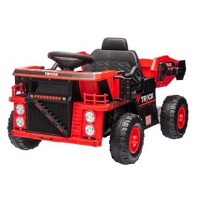 12V Ride On Dump Truck, Ride On Car Toy for Kids with Remote Control,Electric Dump Bed,Shovel, Music Player for Kids 3+ - 1 of 4