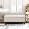 Okak Modern Functional Shoe Storage Bench with Nailhead Decor,Shoe Rack Shoe Bench with Cushion for Bedroom,Entrance - 3 of 4