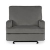 Baby Relax Addison Double Rocker Recliner Chair - Gray - image 4 of 4