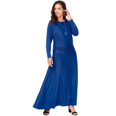 Jessica London Women's Plus Size 2-Piece Dolman Sleeve Skirt Set