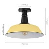 JONATHAN Y Camila Classic Industrial Indoor/Outdoor Iron LED Semi Flush Mount - 4 of 4