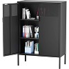 NicBex Steel File Cabinet with Adjustable Laminates, Side Cabinets Shoe Cabinets for office, Entryway - 3 of 4