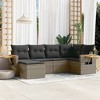 vidaXL Garden Sofa Set Grey - 2 of 4