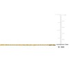 EVERLY JEWELRY | 10K Yellow Gold 1mm Tube Beads On 0.9mm Cable Chain Necklace, 17 inc - 2 of 4