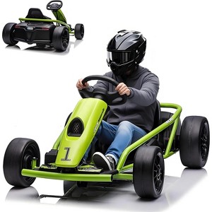 coucheta 24v Big Kids Electric Karts, 300w 8MPH Support for Smooth Slew Drift with Slow Start for Protection, Maximum Load 180Lbs, for Age 8-11 - 1 of 4