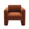 Kumasinova Teddy Fabric Arm Chair with Back,Comfy Reading Chair with Pillow,Soft Padded Modern Accent Chair for Living Room,Bedroom&Reception Room - 2 of 4