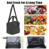 Insulated Double Layer Lunch Bag for Women & Men, 180° Full Open, 11.8L Large Capacity, Leak-Proof, with Adjustable Strap for Work, Picnic, Beach - 4 of 4
