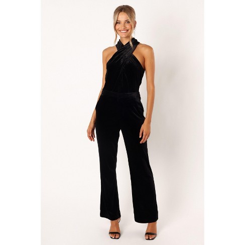 Petal And Pup Womens Liberty Velvet Jumpsuit Black L Target