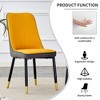 Racxily Modern Dining Chair - Soft PU Leather & Sturdy Metal Legs Dining Chair - Comfortable Design for Kitchen/Bedroom/Office - 4 of 4