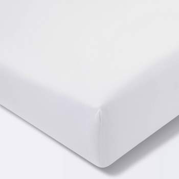Fitted Crib Sheet Solid - Cloud Island™ White