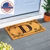 28" x 16" Monogram Coir Mat, Letter  "D" - 4 of 4