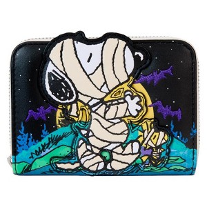 Loungefly Peanuts Snoopy Mummy Haunt Glow Zip Around Wallet - 1 of 4