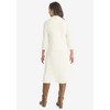 Jessica London Women's Plus Size 2-Piece Sweater Jacket Dress - 3 of 4
