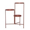 Transpac Metal 30 in. Red Spring KD Folding Plant Stand - 3 of 4