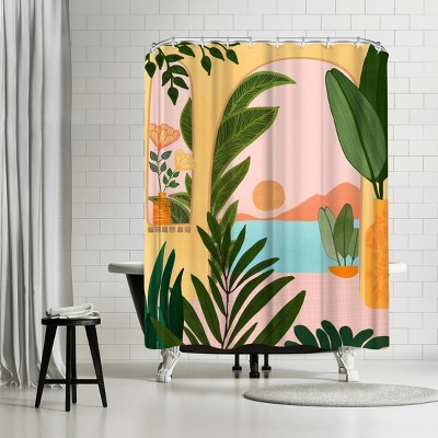 Americanflat Ocean View 2 by Modern Tropical 71" x 74" Shower Curtain