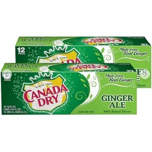 Canada Dry Ginger Ale Soda - 12 Oz Can (Pack of 24) - 1 of 2