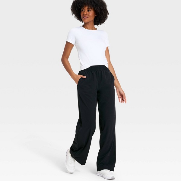 Pantalones de viaje tejidos de tiro medio para mujer - All In Motion™ 3