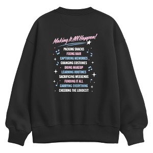 Women's Instant Message The Dance Mom Tour Oversized Fleece Crew