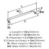 Amerock Coble Appliance Pull for Large Panels and Oversized Cabinets - 3 of 4