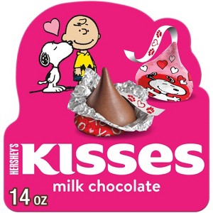 Hershey's Kisses Valentine's Day Milk Chocolate Snoopy & Friends Candy Gift Box - 14oz - 1 of 4