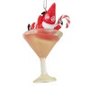 3.25 In Gnome Santa Martini Cherry Peppermint Tree Ornaments - 3 of 3