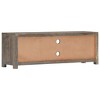 vidaXL Solid Mango Wood TV Stand/Media Cabinet with Two Drawers and One Door, Mid-Century Design, Gray and Brown, 47.2"x11.8"x15.7" - 4 of 4