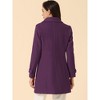 Allegra K Women's Peter Pan Collar Single Breasted Outwear Winter Buttoned Long Coat - image 4 of 4