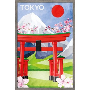 Trends International Tokyo - Scenic Framed Wall Poster Prints - 1 of 4