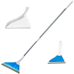3-Piece Kit Air Broom: All Surface Sweeper and Squeegee for Wet/Dry Cleaning on Tile, Hardwood, Carpet, Windows, Shower Doors - 1 of 4