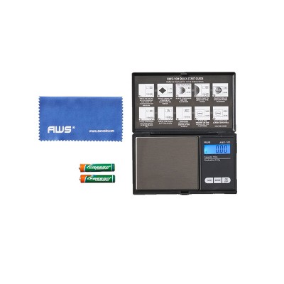 Compact Black Digital Pocket Scale with Backlit LCD