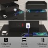Lyngins 2 Drawers Nightstand,End Table with Adjustable LED Strip Light for Bedroom,Living Room,Black - 4 of 4