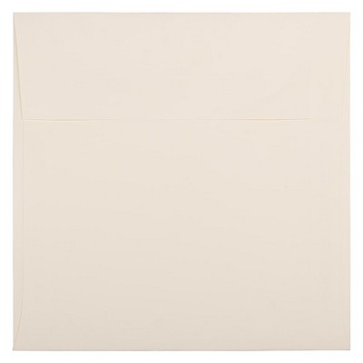 JAM Paper 8.5 x 8.5 Square Strathmore Invitation Envelopes Natural White Wove 191283