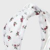 Girls' Floral Lace Top Knot Headband - art class™ White: Fashion Accessory for All Hair Types, Ages 3+ - 3 of 3