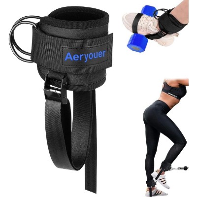 Ankle Straps for Cable Machines Women, Dumbbell Foot Attachment, Adjustable Gym Cable Ankle Straps for Glute Workouts Leg Extensions Curls Booty Hip A