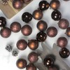 Northlight Shatterproof 4-Finish Christmas Ball Ornaments 2.5" (60mm) - Mocha Brown - 60ct - 2 of 3