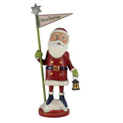 Christmas 13.0" Merry Christmas Santa Banner Lantern  -  Decorative Figurines