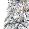 Nearly Natural 8-ft Flocked Vermont Mixed Pine Artificial Christmas Tree with 600 LED Lights - 4 of 4