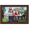 PosterPalooza | Simple Brown Picture Frame - UV Acrylic, Backing Board, Hanging Hardware Included - 2 of 4