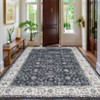 COZONY Floral Vintage Area Rug, Machine Washable Non-Slip Carpet for Living Room and Bedroom - 3 of 4