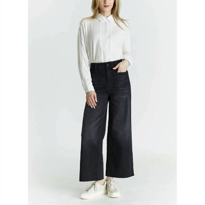 Women's High Rise Wide Leg Jeans - Oat New York