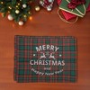 Unique Bargains Christmas Place Mats Linen Red Green White 13 " x 17.7 " 2Pcs - 2 of 4