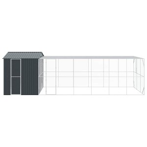 vidaXL Bird Cage Anthracite 416.5 x 103 x 142 cm Galvanized steel - 1 of 4